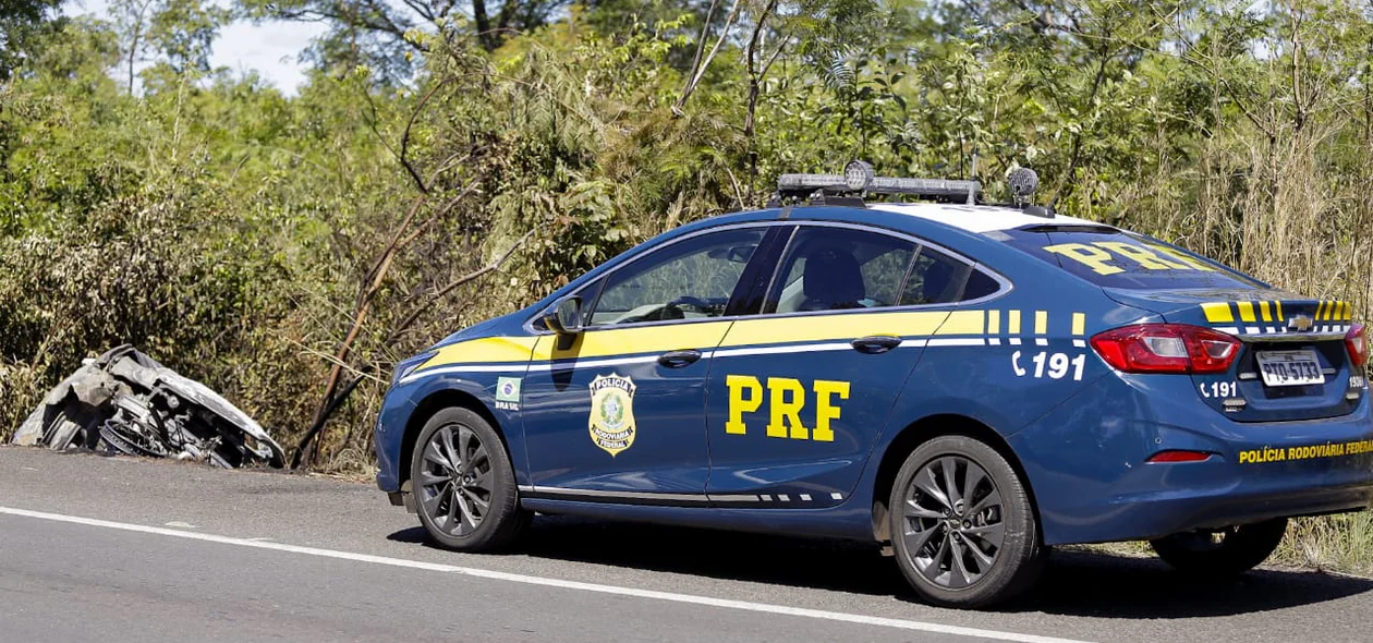 Viatura da PRF na BR 316
