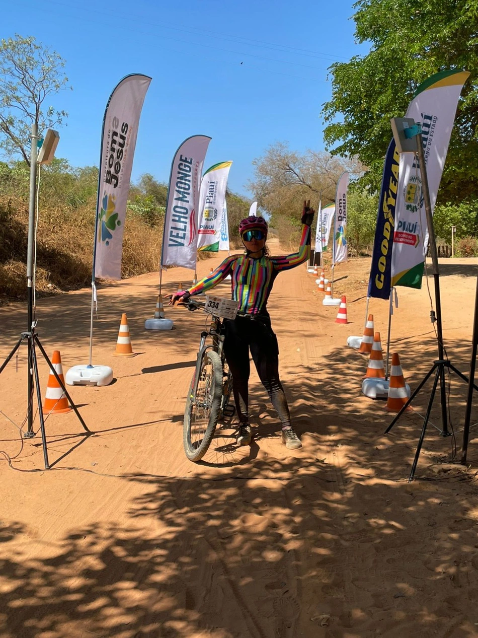 Andreza Sá foi campeã de bike da categoria Elite Feminina