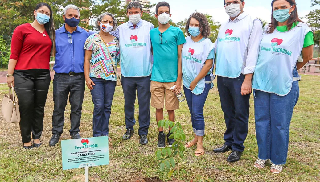 Árvore plantada em homenagem as vítimas da Covid-19