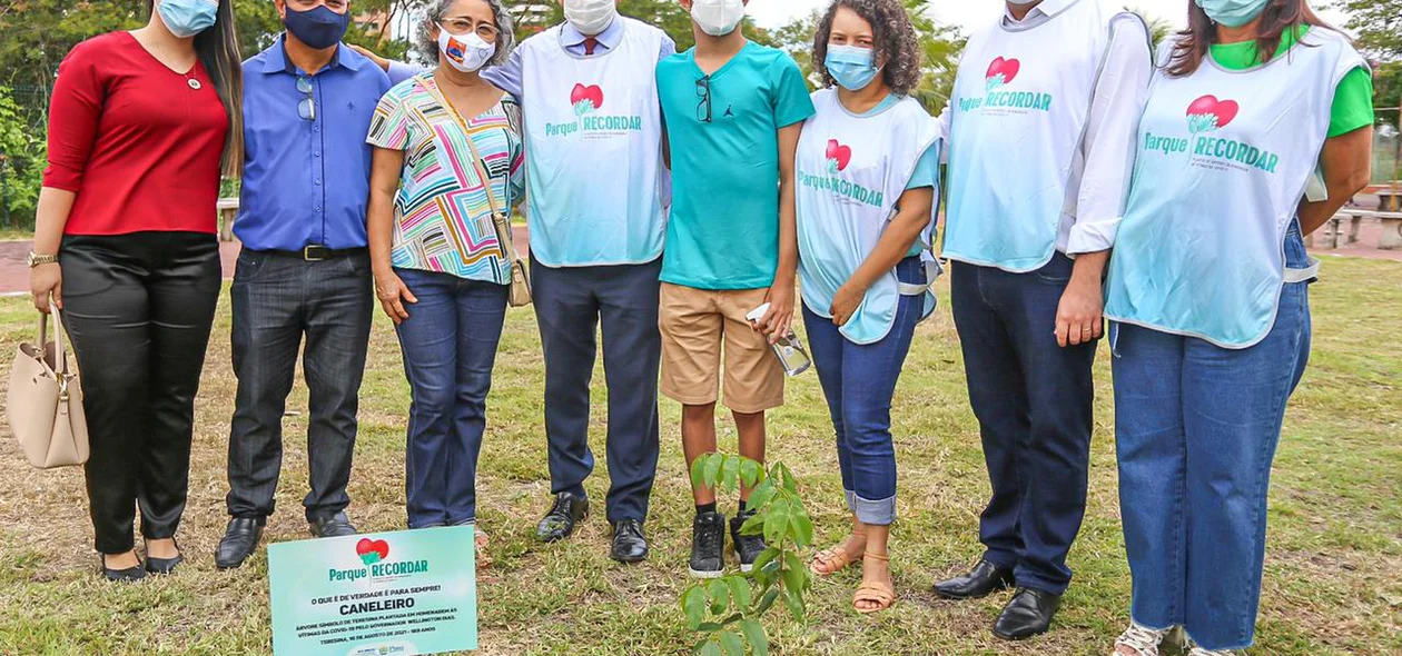 Árvore plantada em homenagem as vítimas da Covid-19