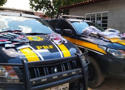 As peças foram apreendidas durante uma fiscalização de rotina