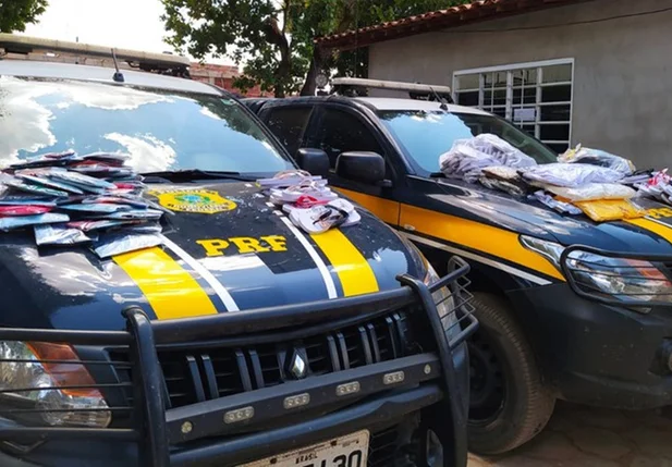 As peças foram apreendidas durante uma fiscalização de rotina