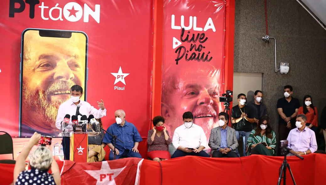 Autoridades da coletiva