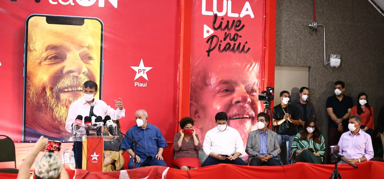 Autoridades da coletiva