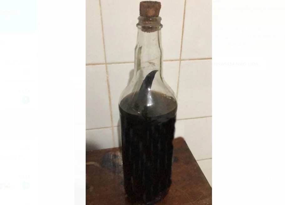 Bebida foi apreendida e passará por perícia