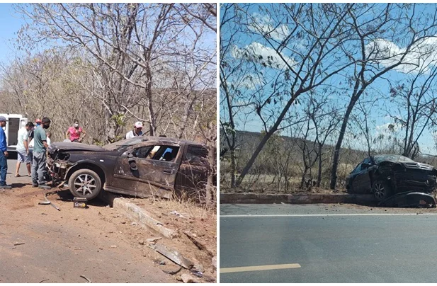 Carro envolvido no acidente