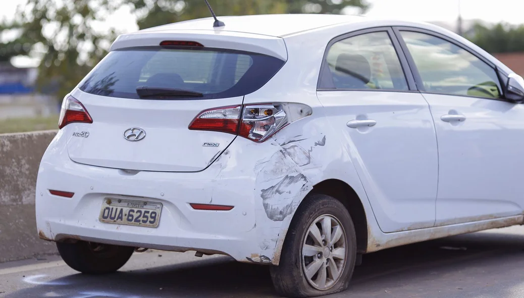 Carro envolvido no acidente