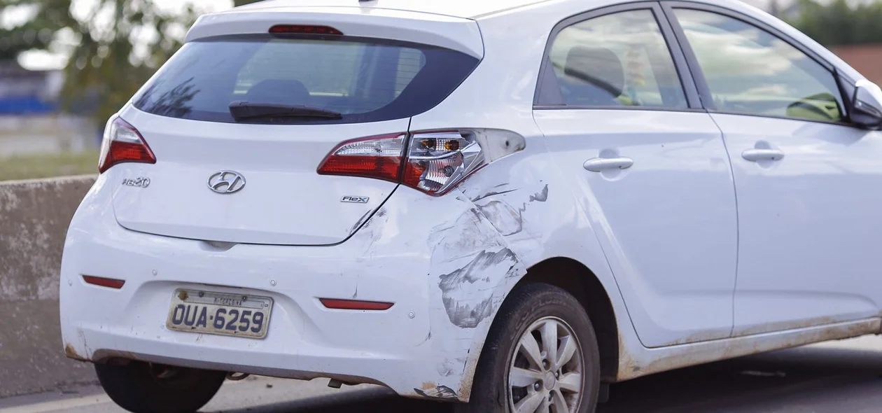Carro envolvido no acidente