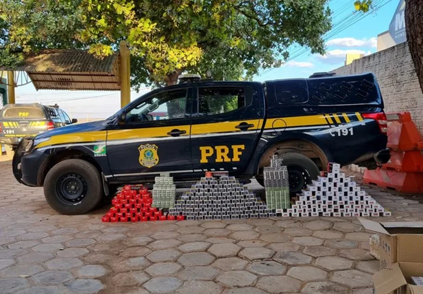 Cigarros que estavam em posse do suspeito