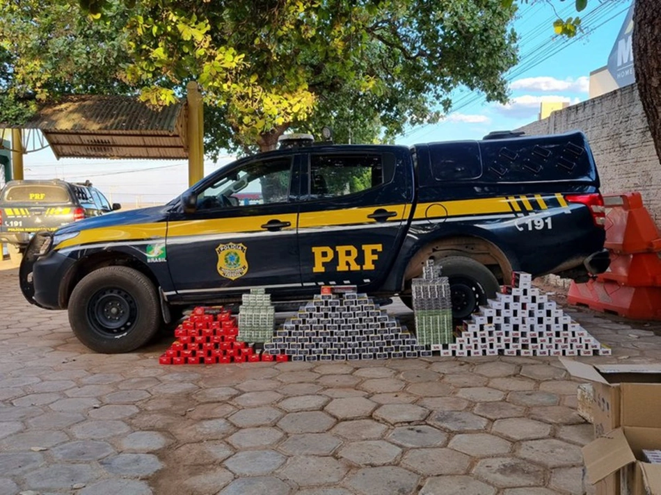 Cigarros que estavam em posse do suspeito