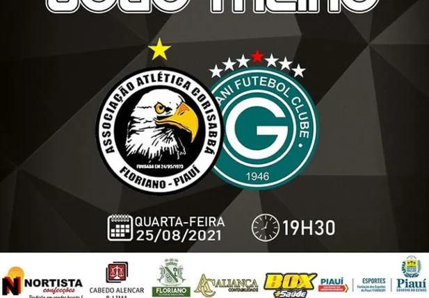 Corisabbá realiza jogo treino nesta quarta-feira