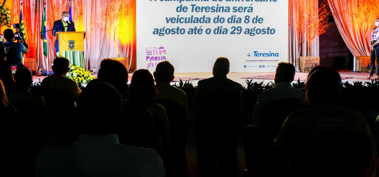 Dr. Pessoa no lançamento da programação do aniversário de Teresina