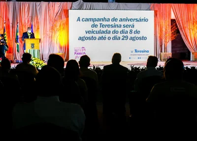 Dr. Pessoa no lançamento da programação do aniversário de Teresina