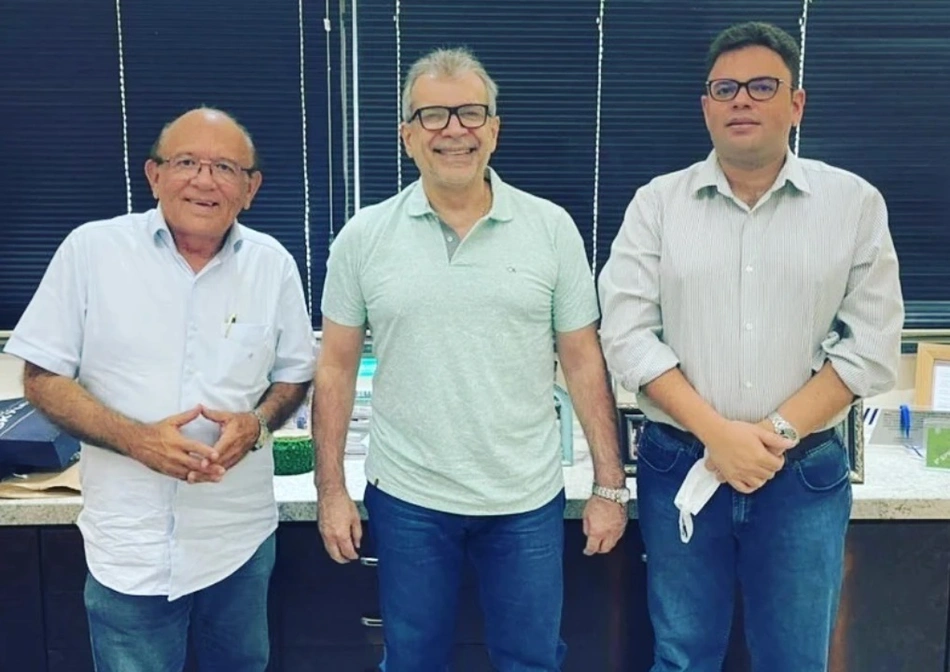Edson Melo, João Vicente e Aluísio Sampaio