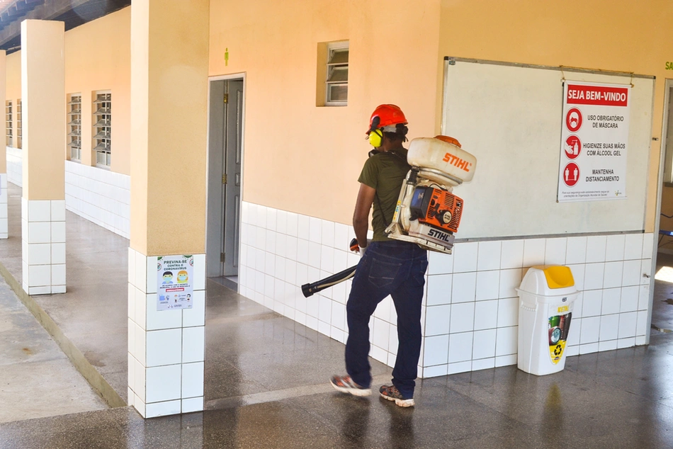 Escolas foram sanitizadas