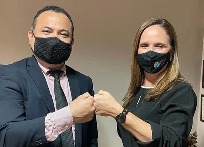 Evaldo Gomes e Viviane Moura