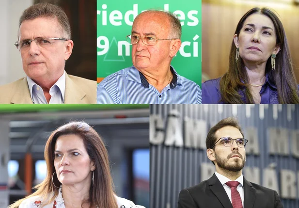 Flávio Nogueira, Júlio César, Margarete Coelho, Iracema Portella e Marcos Aurélio Sampaio