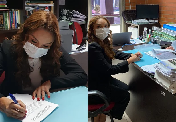 Flora Izabel registra candidatura a conselheira do TCE