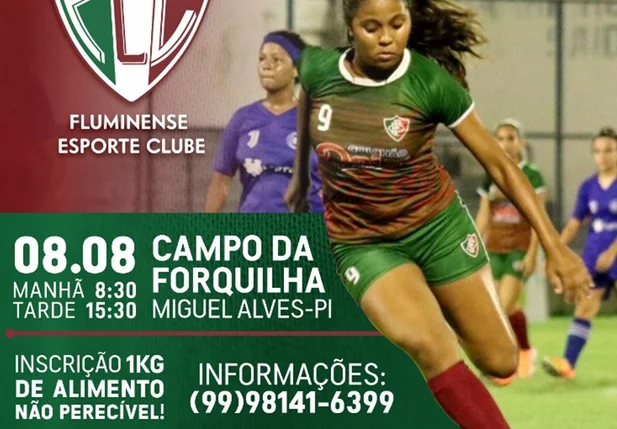 Fluminense realiza peneira neste domingo em Miguel Alves