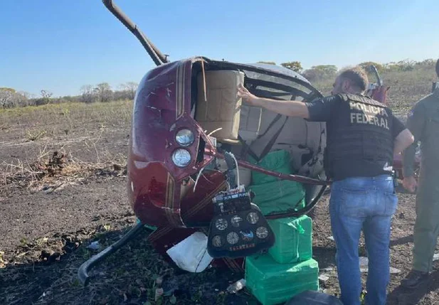 Helicóptero que caiu no Mato Grosso