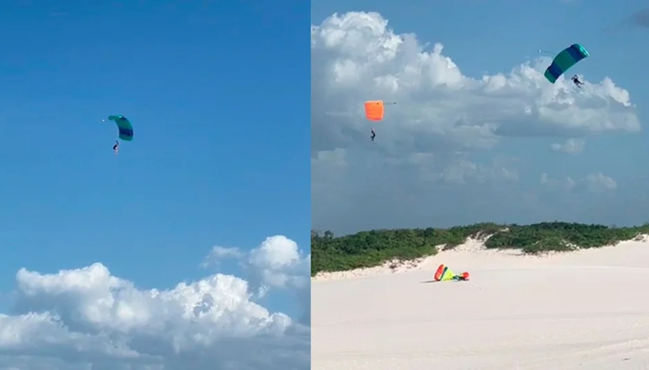 Homem morre ao tentar realizar manobra de paraquedas nos Lençóis Maranhenses