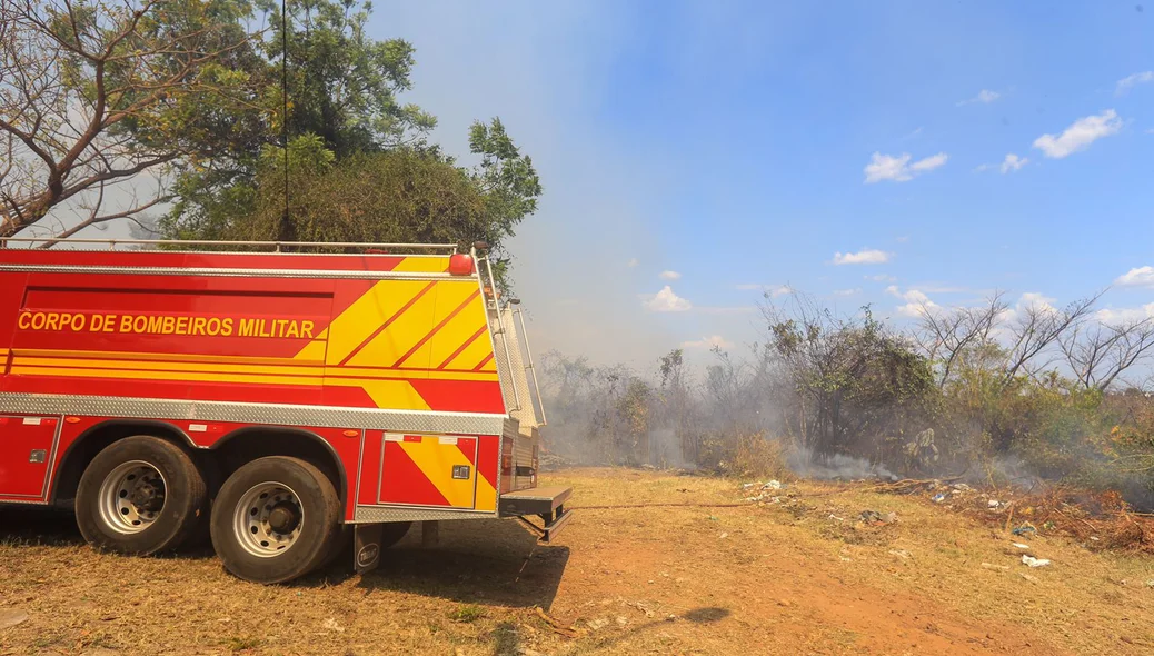 Incêndio no loteamento Orgmar Monteiro