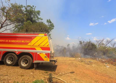 Incêndio no loteamento Orgmar Monteiro