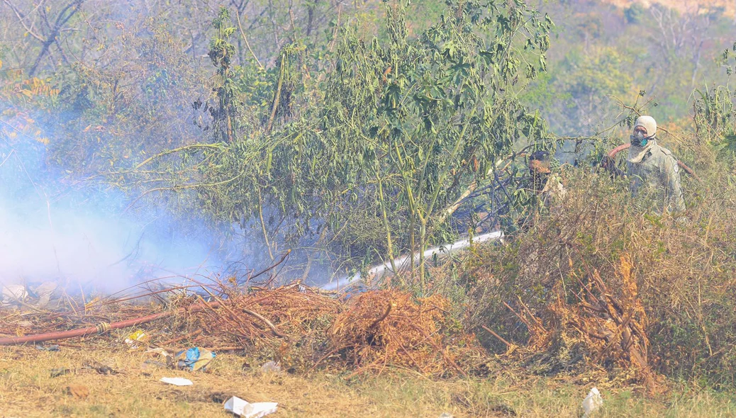 Incêndio no Loteamento Orgmar Monteiro