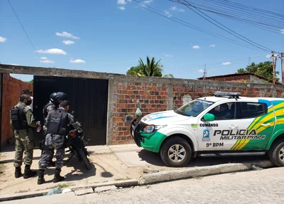 Local onde os bens roubados foram encontrados