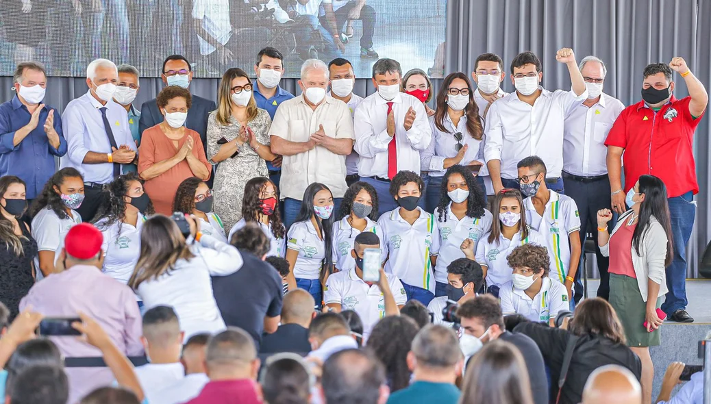 Lula participou da solenidade de inauguração da reforma do CETI Pedra Mole