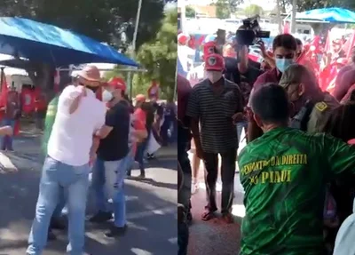 Manifestantes entram em confronto em Teresina