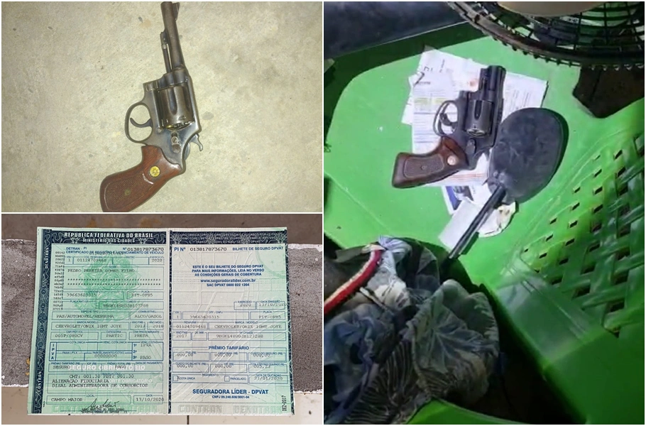 Material apreendido durante operação da Polinter