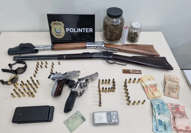 Material apreendido pela Polícia Civil do Piauí