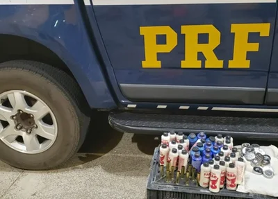 Material para fabricação de munições apreendido pela PRF