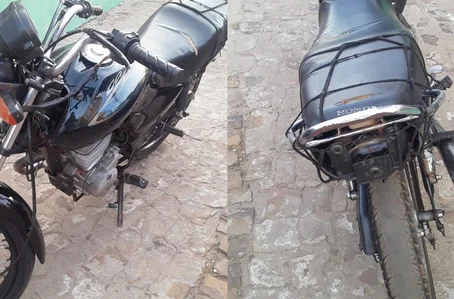 Motocicleta apreendida pela PM