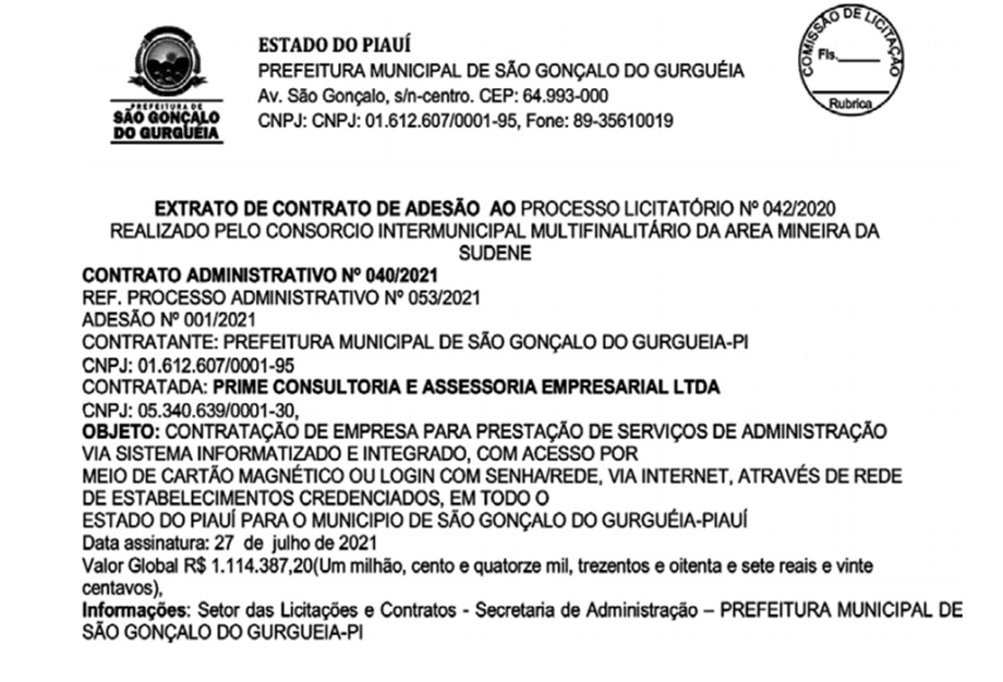 Paulino Enfermeiro contrata empresa de São Paulo por R$ 1,1 milhão