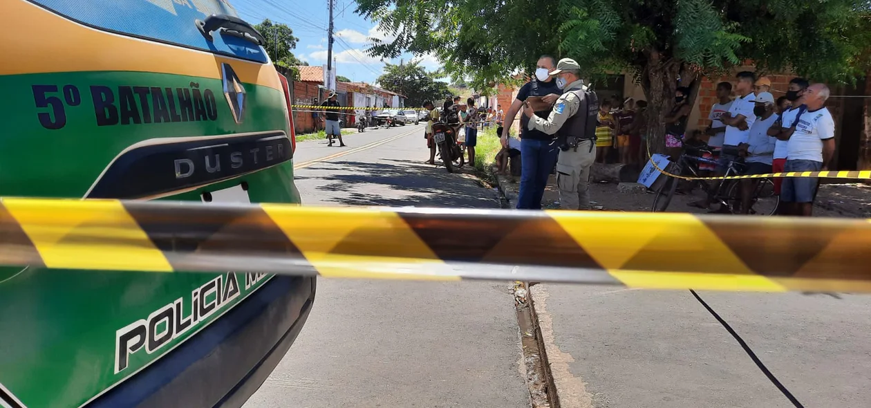 PM isolou o local do crime