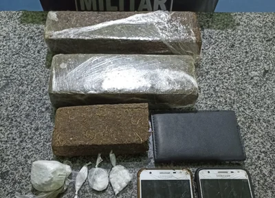 Polícia Militar apreende maconha e cocaína em Campinas do Piauí
