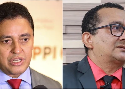 Procurador-geral Cleandro Moura e promotor Chico de Jesus