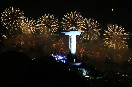 Queima de fogos no Rio de Janeiro