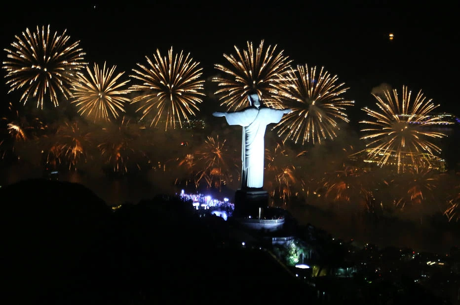 Queima de fogos no Rio de Janeiro