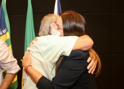 Sílvio Merndes e Iracema Portella