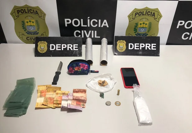 Substâncias apreendidas pela DEPRE