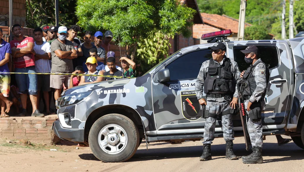 Viatura do 5° Batalhão da Polícia Militar do Piauí