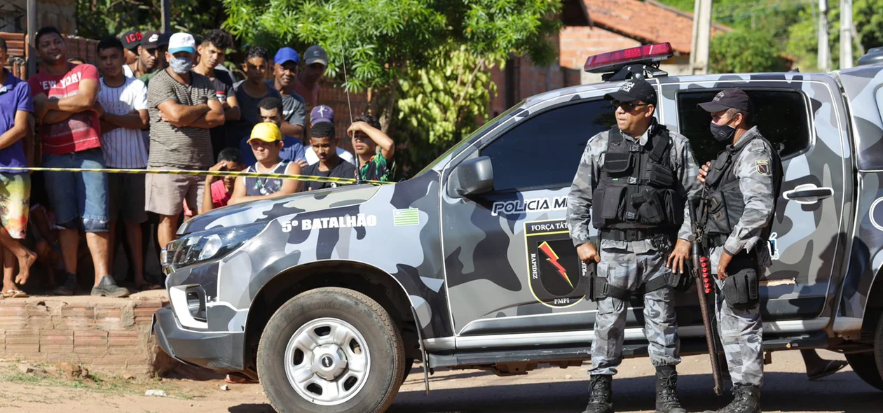 Viatura do 5° Batalhão da Polícia Militar do Piauí