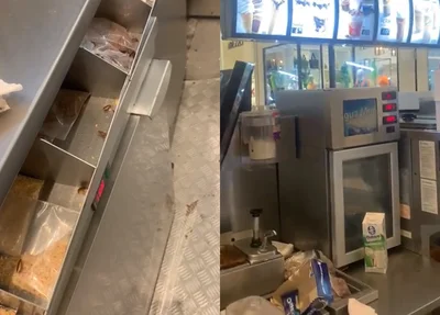 Vídeo mostra baratas em quiosque do MCDonald’s no Teresina Shopping
