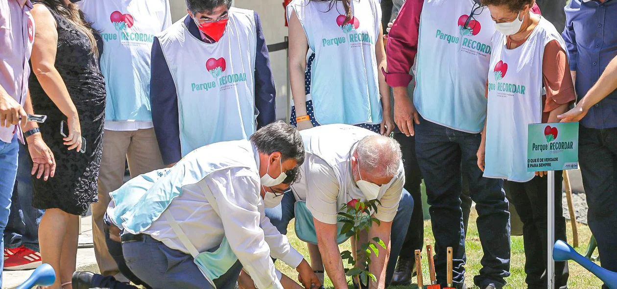 Wellington Dias e Lula plantam muda