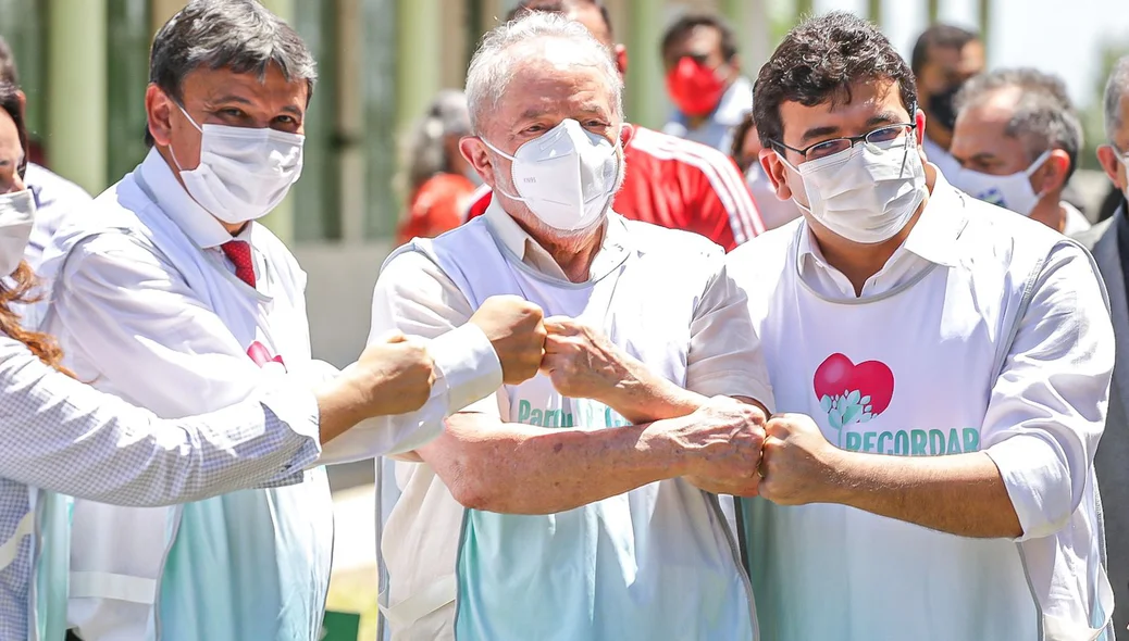 Wellington Dias, Lula e Rafael Fonteles