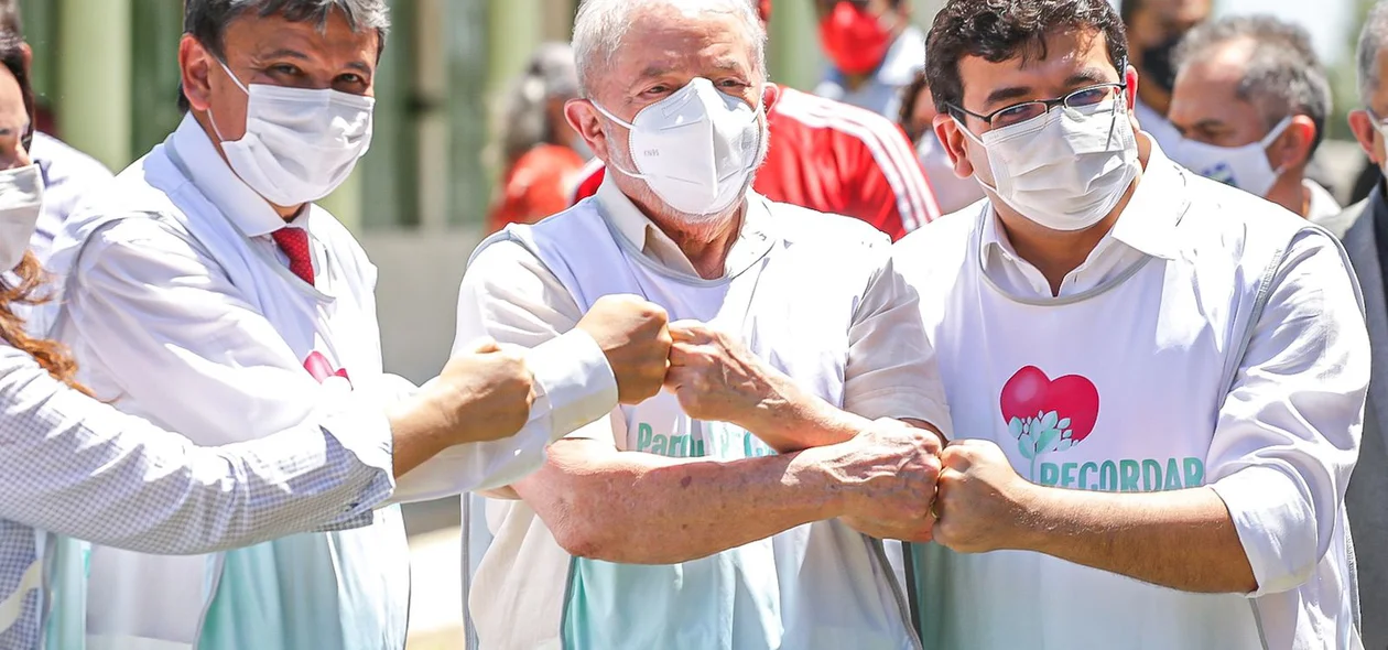 Wellington Dias, Lula e Rafael Fonteles