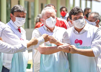 Wellington Dias, Lula e Rafael Fonteles